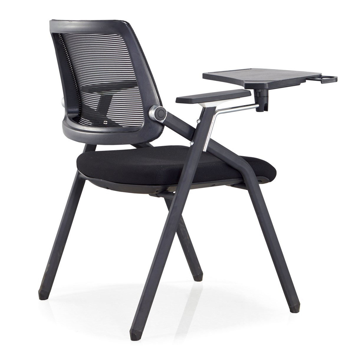 Office furniture training room mesh chair with writing pad