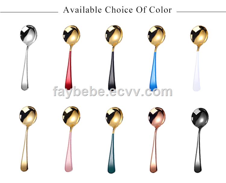 Multicolor Stainless Steel 304 Spoons
