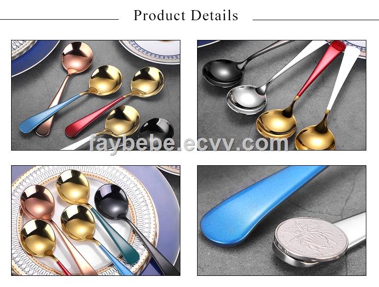 Multicolor Stainless Steel 304 Spoons