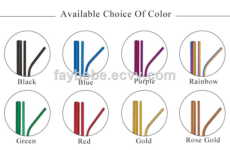 Drinking tool stainless steel straws wholesale