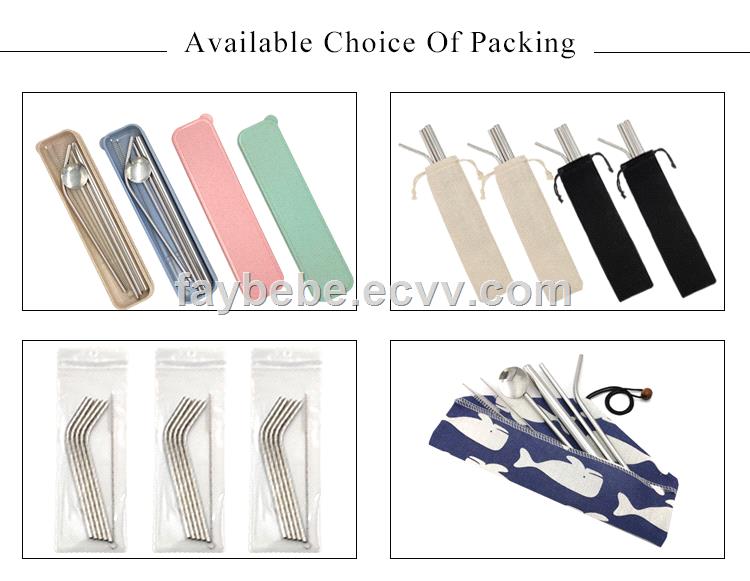 Drinking tool stainless steel straws wholesale