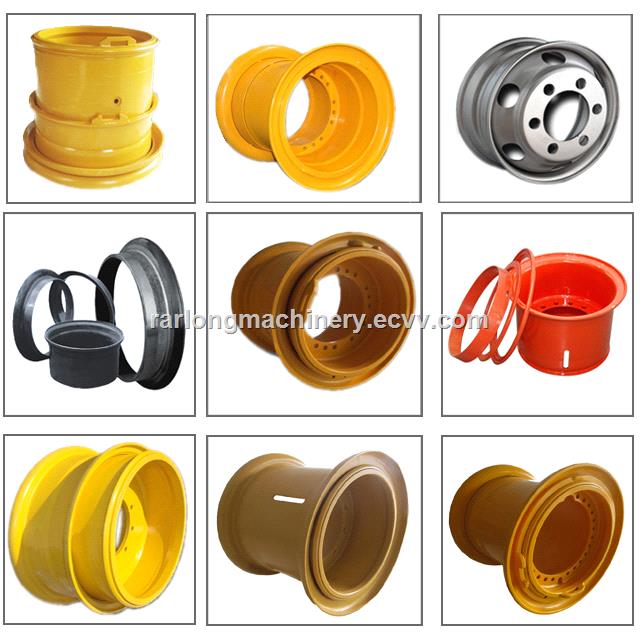 steel Articulated dump truck backhoe loader earth mover port equipment wheel crane forklift Wheel rims