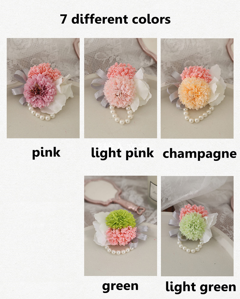 Bride Wrist Corsage Flower Bridesmaid Sisters Artificial Flower Wedding Dorative