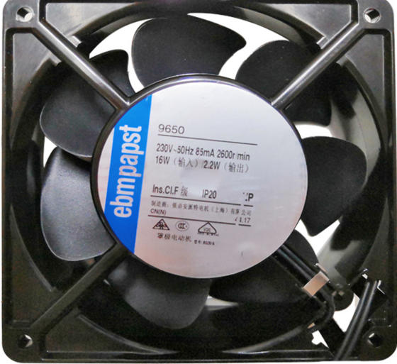 Original ebmpapst 9650 12038 220v 119X119X387MM axial outdoor industrial fan