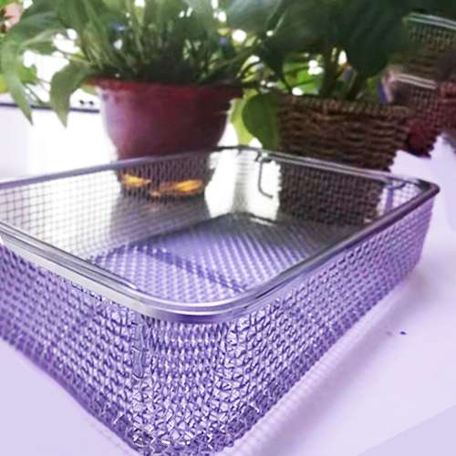 Hospital equipment stainless steel 304 stamping medical disinfection basket