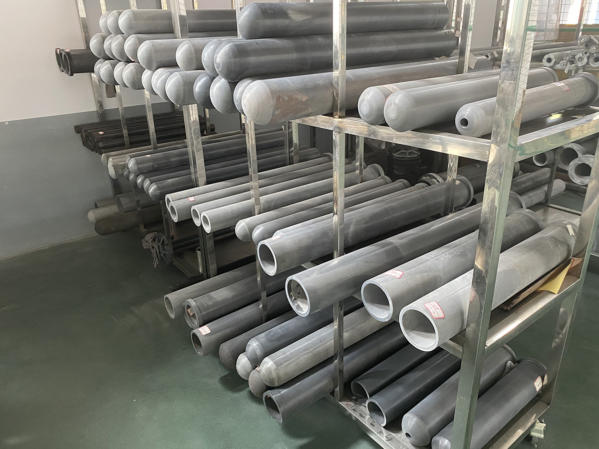 Aluminum casting furnace silicon nitride ceramic heater protection tubeceramic componentSi3N4 Tubefurnace parts