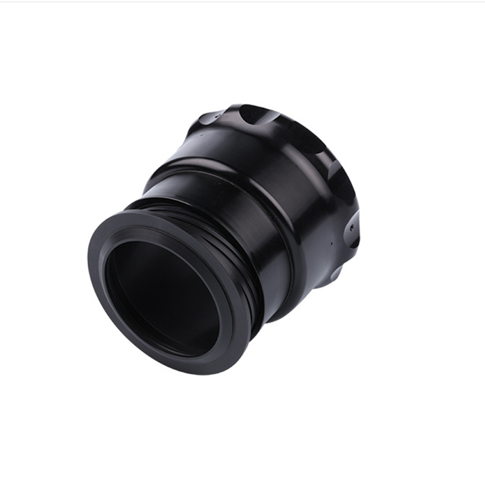 Best Quality SS Metal CNC Part for Machine Custom CNC Milling Machined Black Oxided Aluminum Gearbox Adapter Body Parts