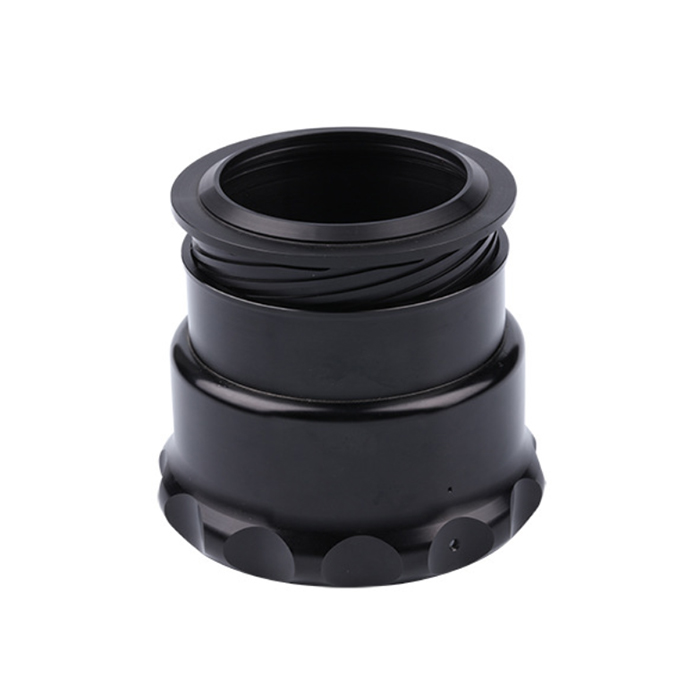 Best Quality SS Metal CNC Part for Machine Custom CNC Milling Machined Black Oxided Aluminum Gearbox Adapter Body Parts