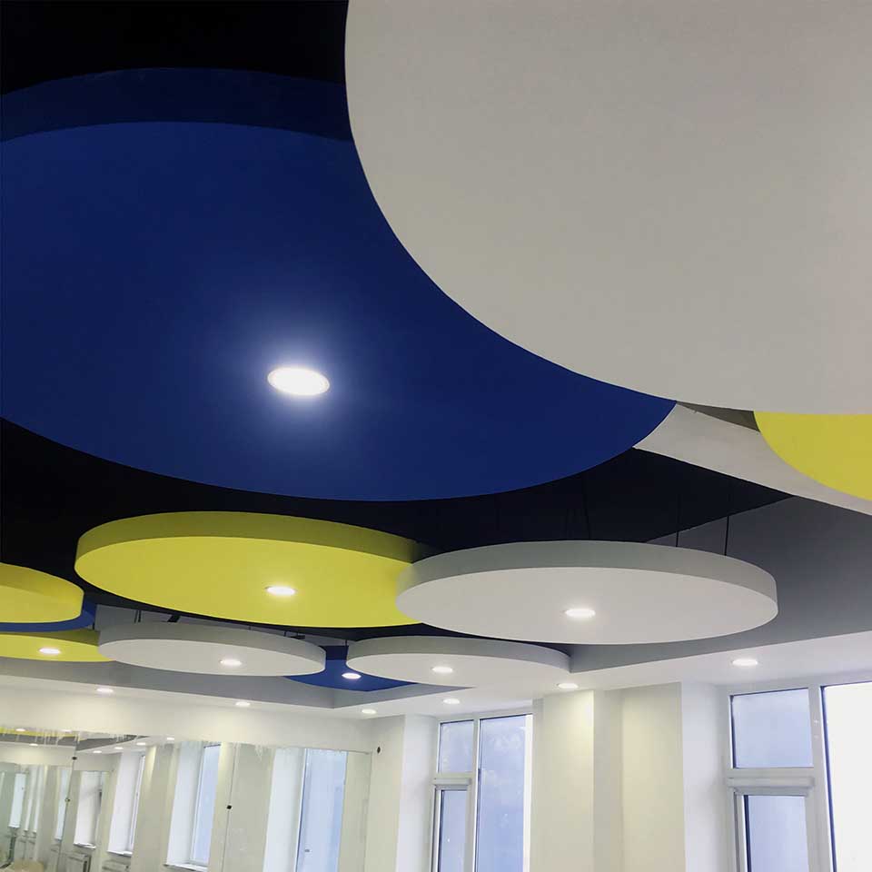 Glass fiber rock wool gypsum calcium silicate PVC ceiling