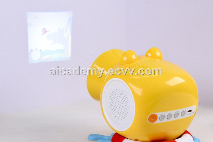 Smart Educational Toy Edible safe ABS and Environmental Friendly Interactive Rhino story projector fun for drawing