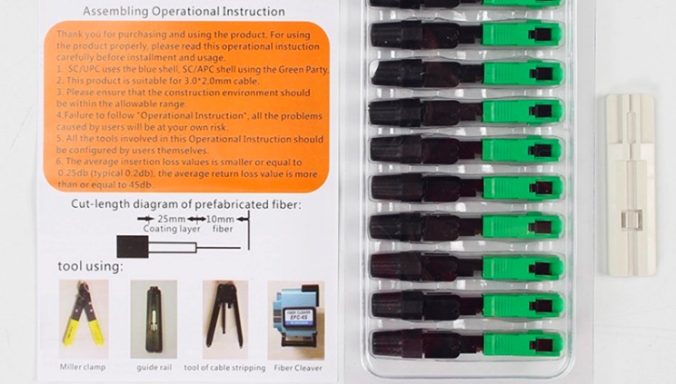 Best Price High Quality Fiber Optic Connector Scupc Fast Connector Fiber Optic Equipment for Ftth Network