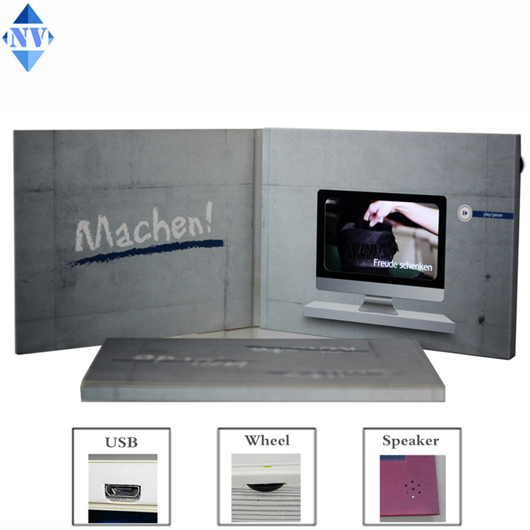 4.3inch LCD Video Brochure for Promotion Advertising