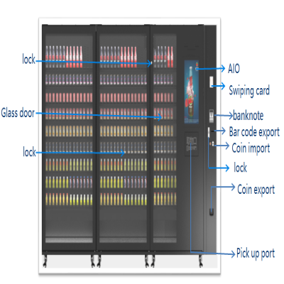 2020 China 24 Hours Automatic Self Service Supermaket Vending Machine Factory and Manufacturer