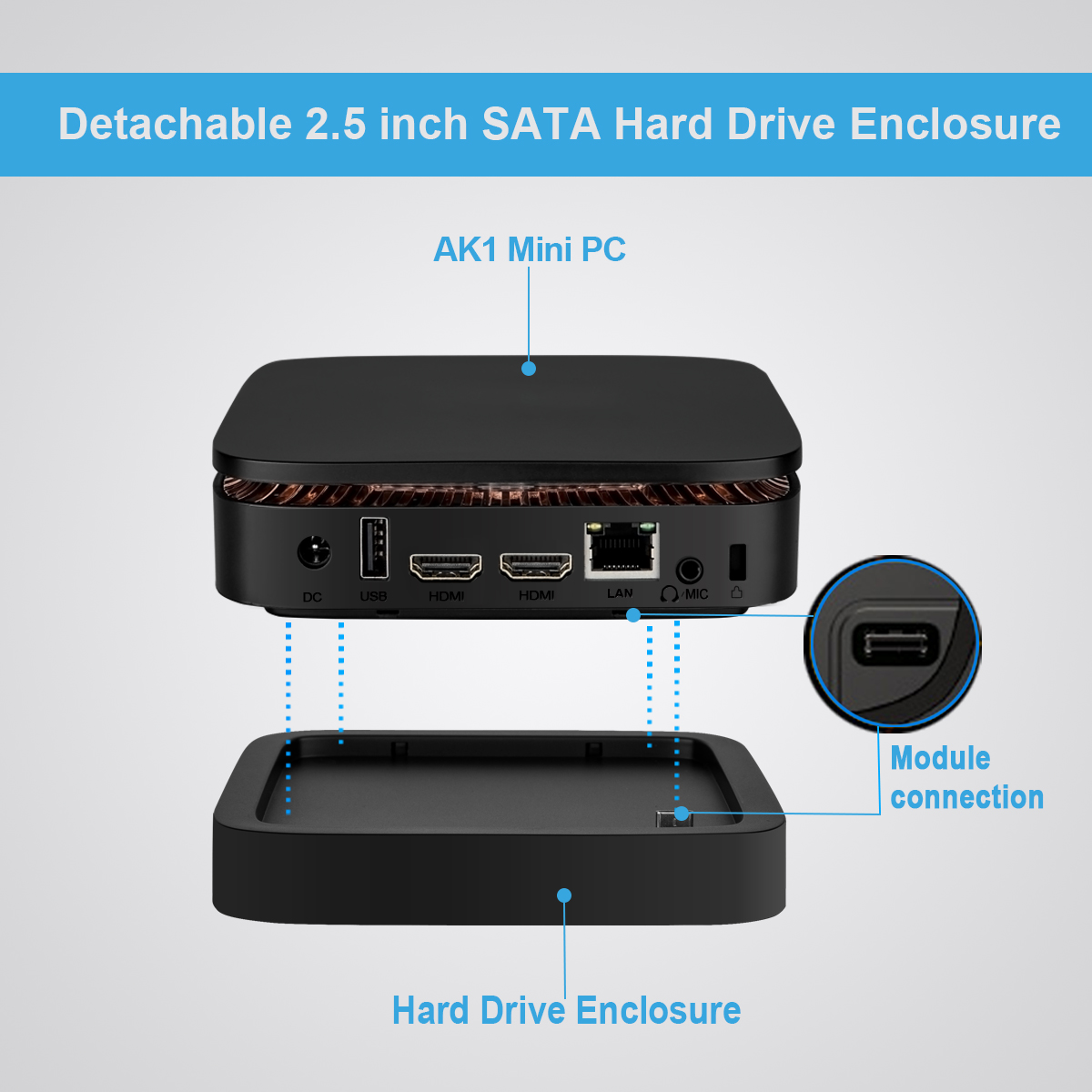 cheap mini pc case Apollo Lake celeron J3455 DDR3 64GB EMMC win 10 home server mini pc office computer