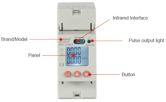 Acrel 300286SZ ADL100ETC single phase DIN rail energy meter rs485 modbus rtu