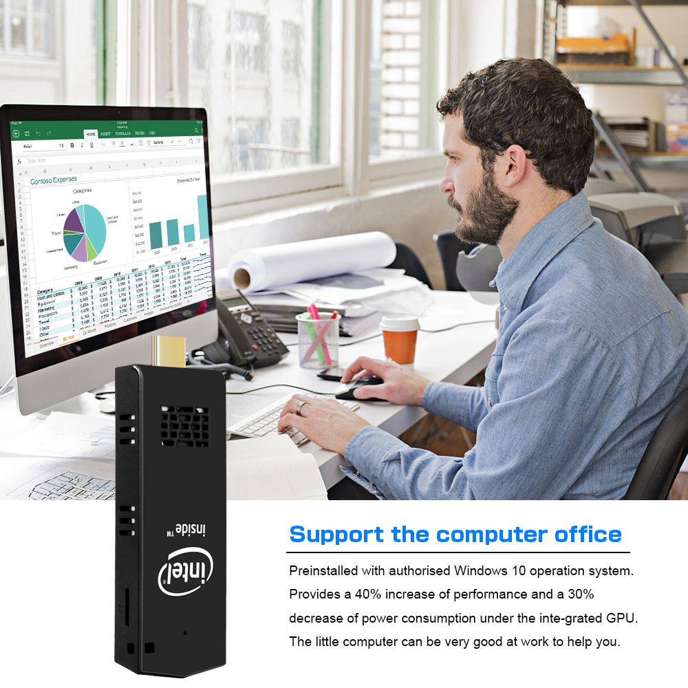 portable mini pc z8350 quadcore win10 4GB RAM 64GB EMMC USB30 mini pc stick office computer household education entert portable mini pc z8350 quadcore win10 4GB RAM 64GB EMMC USB30 mini pc stick office computer household education entert