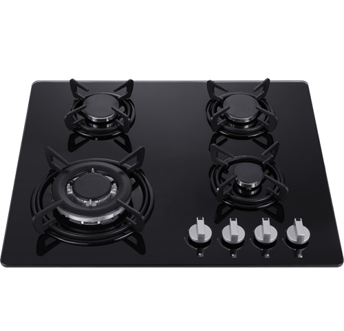 SHINOR HFR604TGB Built in Tempered Glass Gas Hob