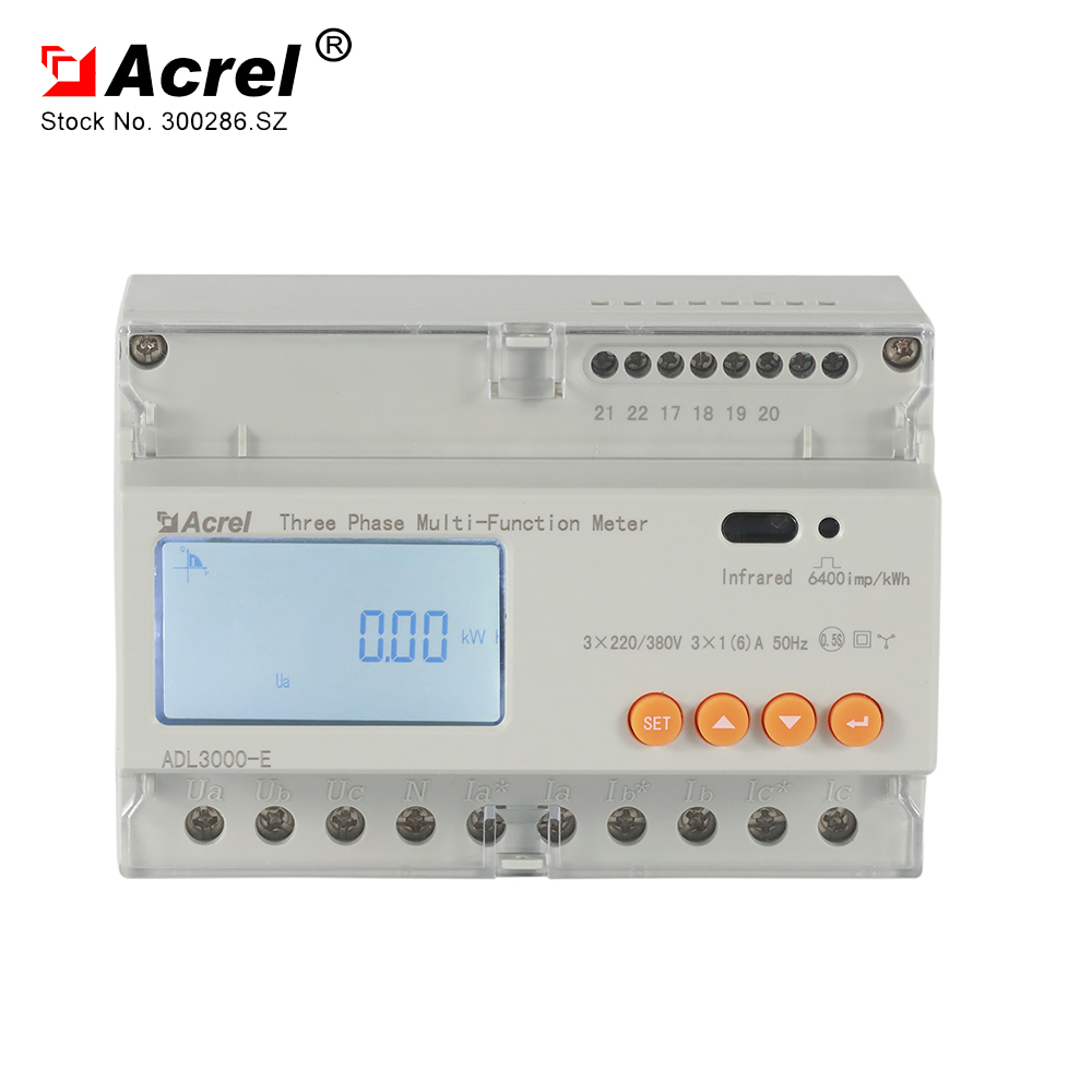 ACREL 300286SZ ADL3000E three phase multifunction DIN rail energy meter factory price energry meter rail mounted energ