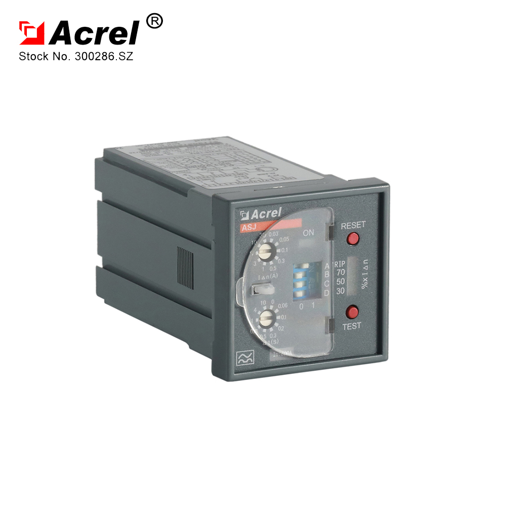Acrel 300286SZ residual current relay protection relay ASJ20LD1A operation with circuit breaker
