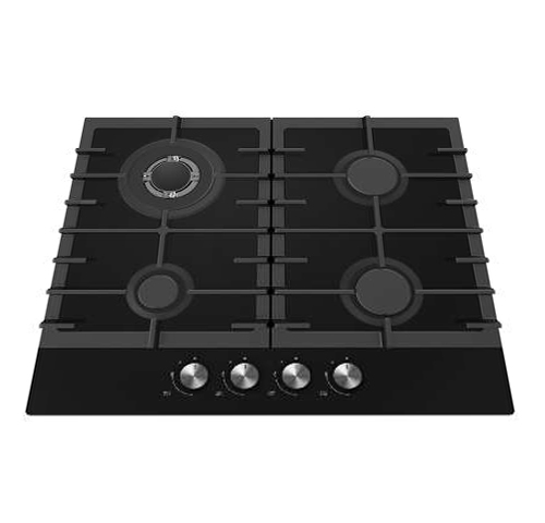 SHINOR HFF604TGB1 Built in Tempered Glass Hob