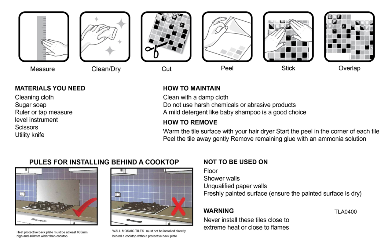 Superior quality reliable reputation peel and stick instant mosaic for kitchen basksplash