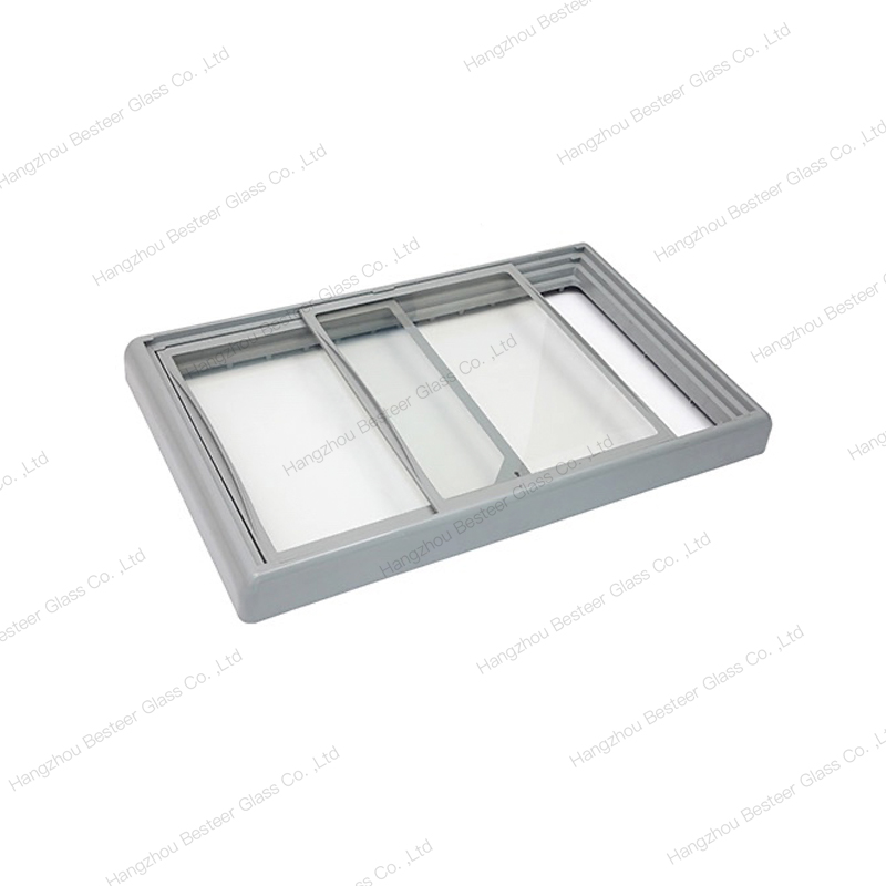 Flat Door for Glass Top Freezer with Assembly Frame