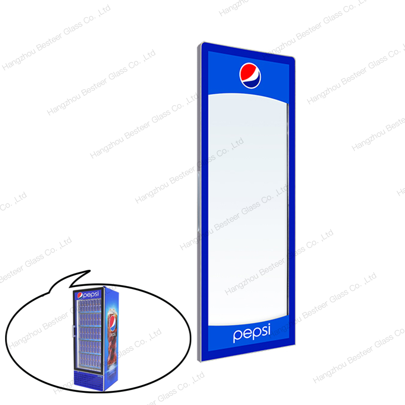 Display Cooler PVC Frame Tempered Glass Door