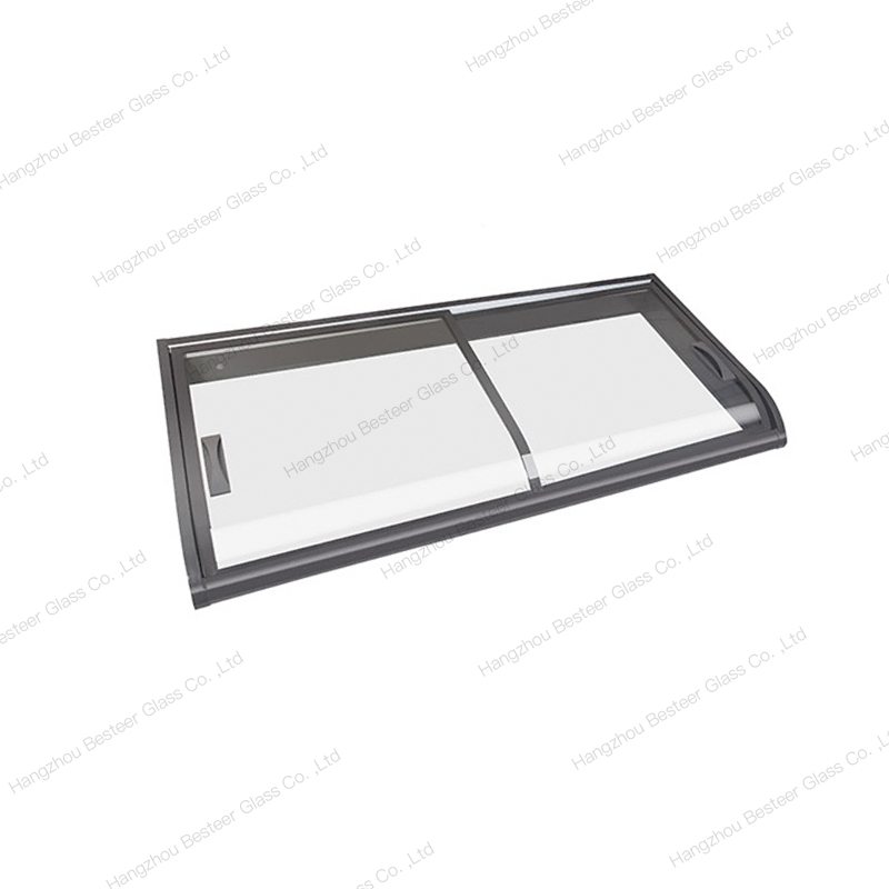 Curved Sliding Glass Door for Counter Top Freezer