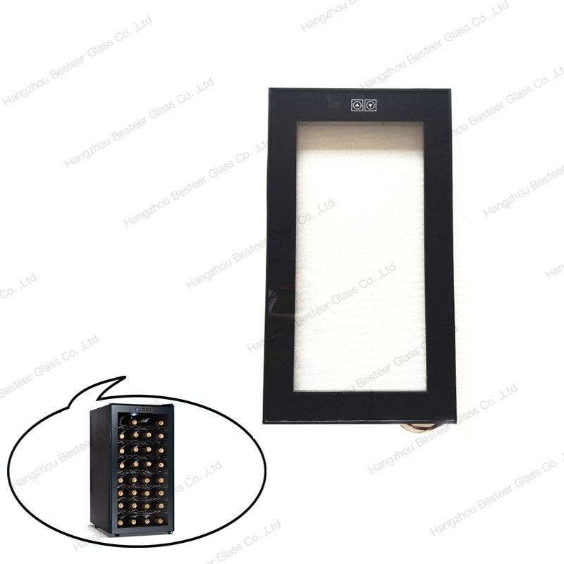 Doublelayered Toughened Glass Door for Wine Chiller