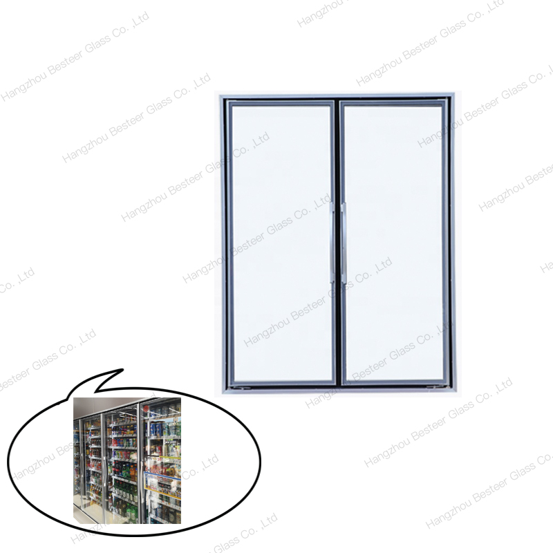 Cold Room Aluminium Frame Heated Glass Door