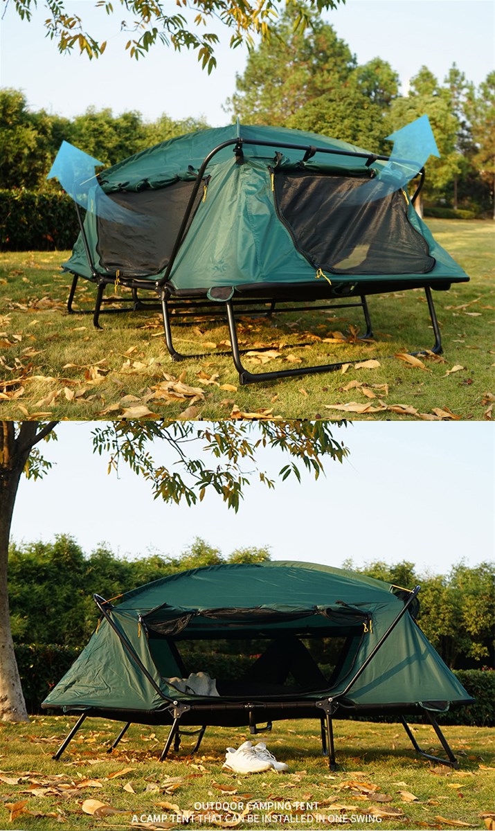 Amazing Double Tent Cot Keeps You from Sleeping on the Cold Lumpy Hard Ground Carp fishing tent bivvy