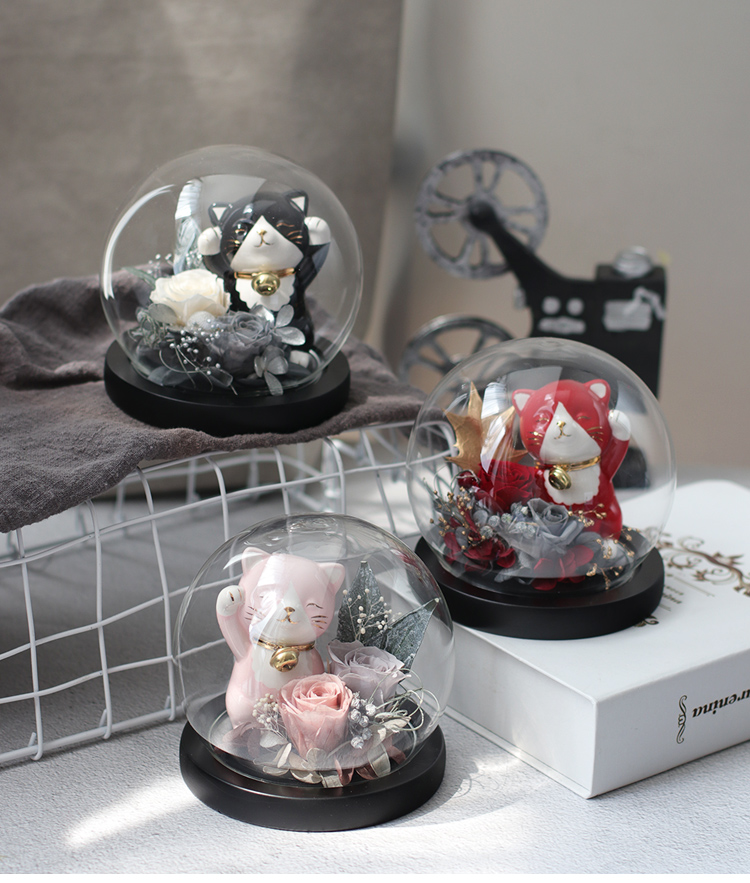 Round Shaped Glass Dome Home Decoration DIY Glass Cover Friend Gift Wedding Event Party Favor Gift