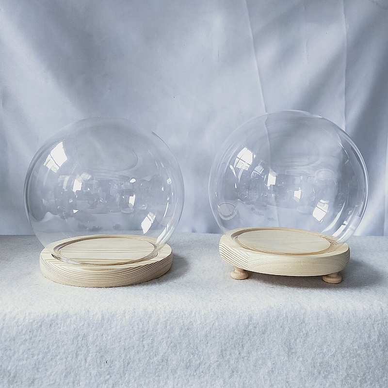 Round Shaped Glass Dome Home Decoration DIY Glass Cover Friend Gift Wedding Event Party Favor Gift
