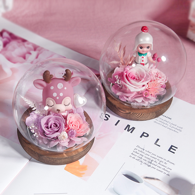 Round Shaped Glass Dome Home Decoration DIY Glass Cover Friend Gift Wedding Event Party Favor Gift