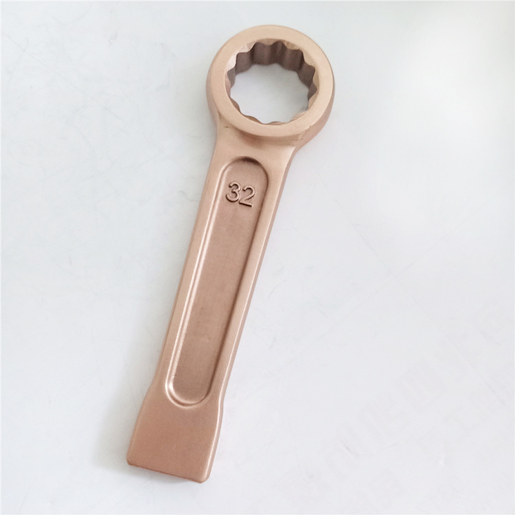 Nonsparking Wrench Striking box 32 mm Safety manual tools Beryllium bronze