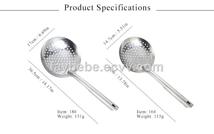 410 Stainless Steel Slotted Spoon CS013