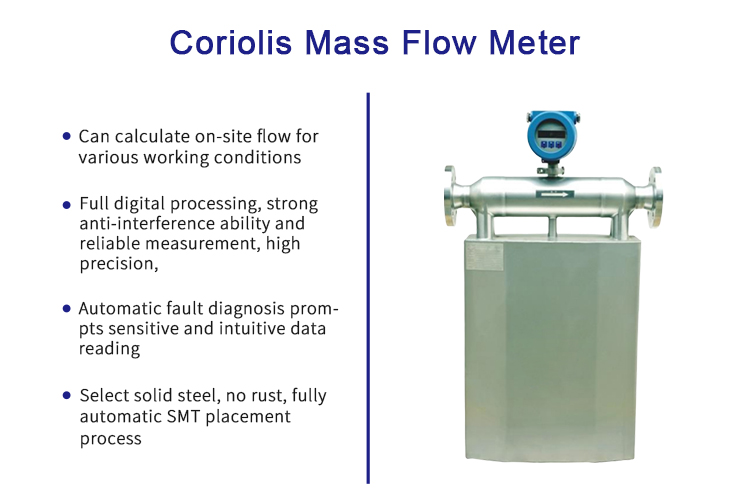 Coriolis mass flowmeter GMF900N with Flange mountingLiquid Gas 24VDC Coriolis Flowmeter