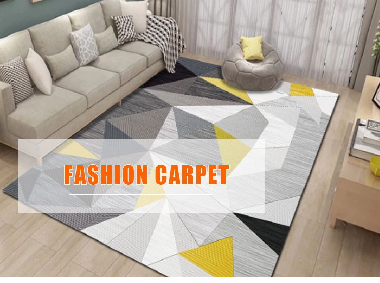 China Supplier Bedroom Household Printing Modern Geometric Sofa Tea Table Living Room Carpet Rug