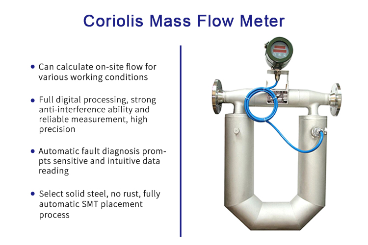 High precise flange IP67 010KHZ 420mA HART RS485 Coriolis mass flowmeter GMF900P