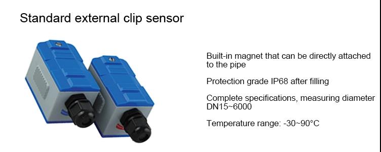 High Accuracy Ultrasonic Liquid Flow Meter Flame Retardant ABS Housing Material