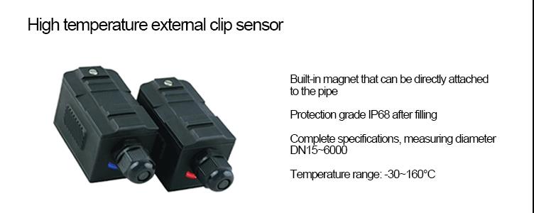 High Accuracy Ultrasonic Liquid Flow Meter Flame Retardant ABS Housing Material