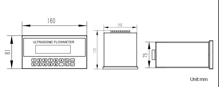 High Accuracy Ultrasonic Liquid Flow Meter Flame Retardant ABS Housing Material