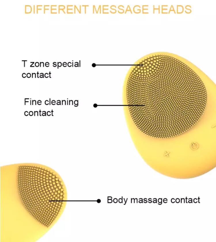 Waterproof Electric Face Cleanser Silicone Sonic Facial Cleaning Brush for Beauty Care