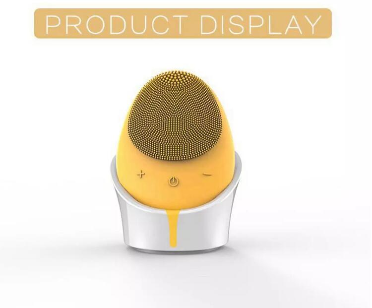 Waterproof Electric Face Cleanser Silicone Sonic Facial Cleaning Brush for Beauty Care