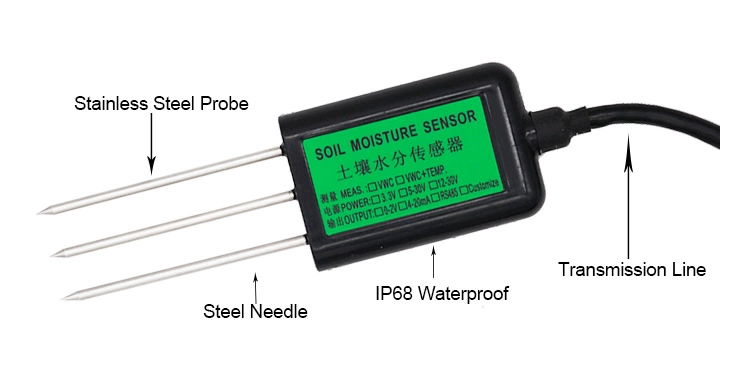 Waterproof soil temperature sensor rs485 ec soil sensor