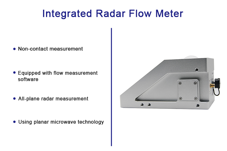 GD600sR Builtin RTU IP68 protection level Low power consumption easy to install Integrated radar flowmeter