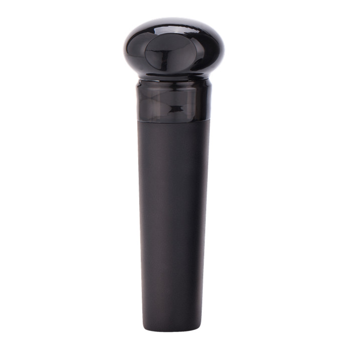 Custom Logo ABS Silicone Black Vaccum Wine Stopper Vacuum