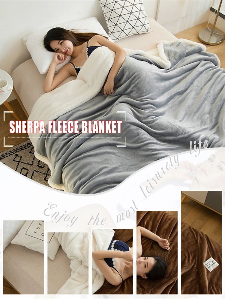 Pink 120x150cm Velvety Foldable Warm Wheatear Living Room Sofa Custom Flannel Fleece Blanket Super Soft