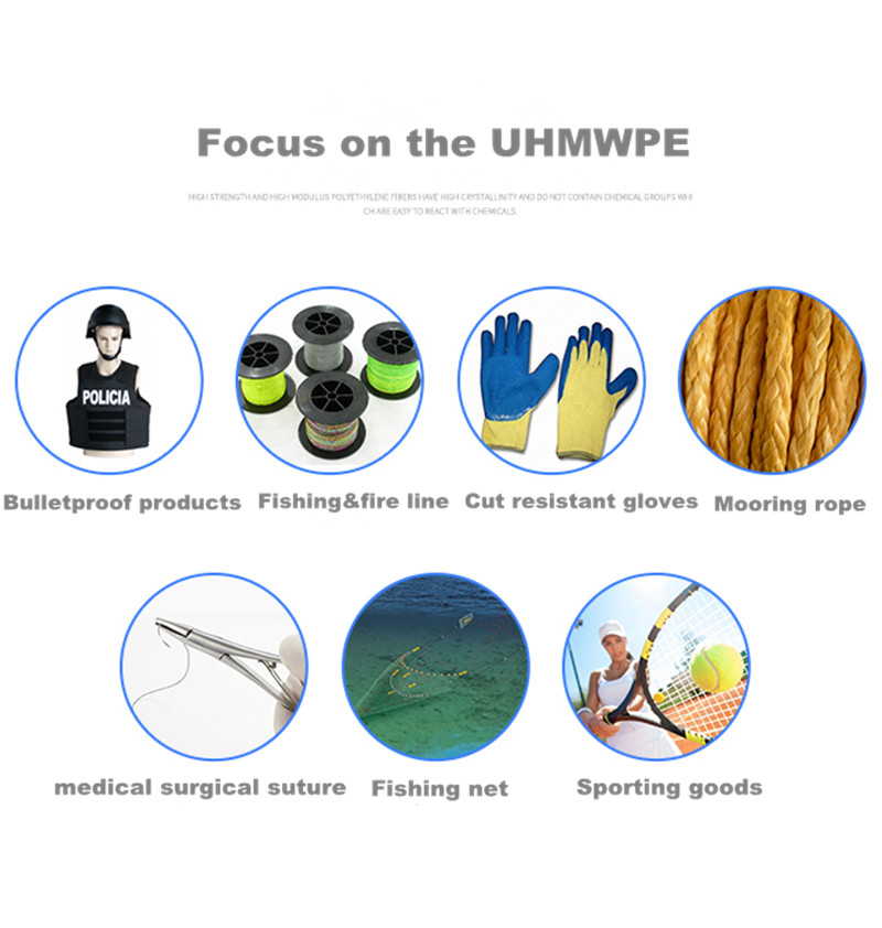 UHMWPE fiberultra high molecular weight polyethylene filament yarn