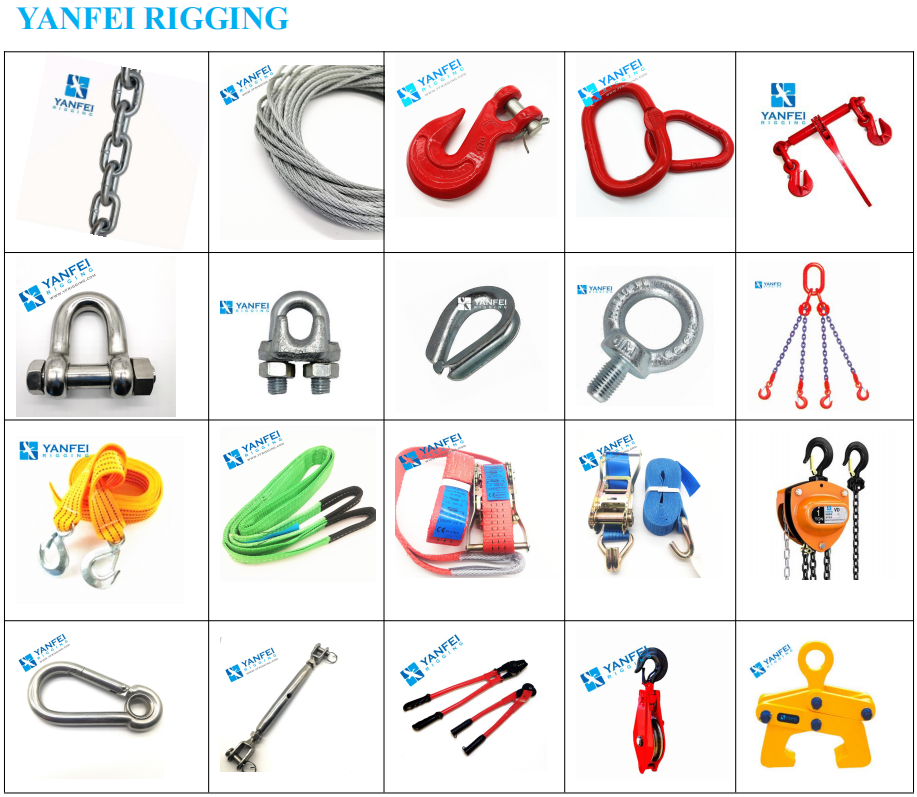 US Type 2T3T5T Yellow 100 High Tenacity Polyester Ratchet Straps with Flat HookDouble J hooks Used for Cargo Lashing